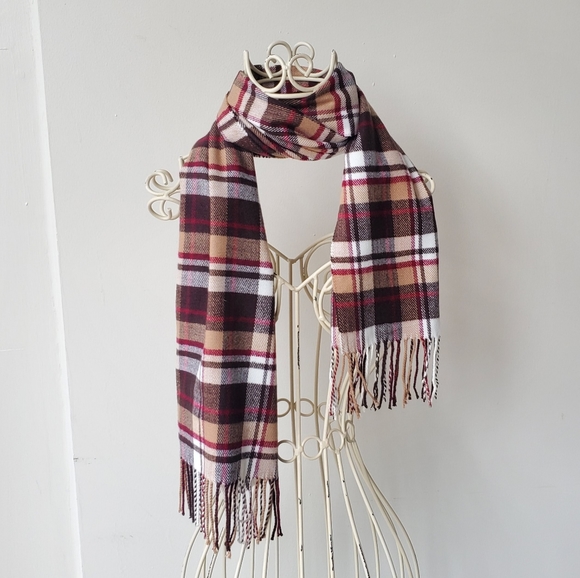 Cashmere Fringed Scarf - Picture 1 of 5